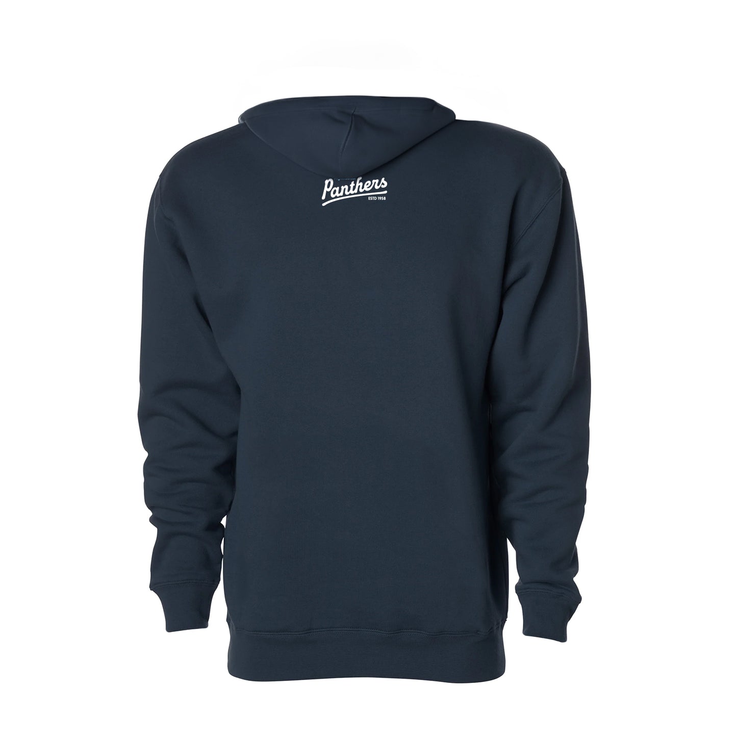 Pilgrim Panthers Logo Adult Hoodie (Navy)