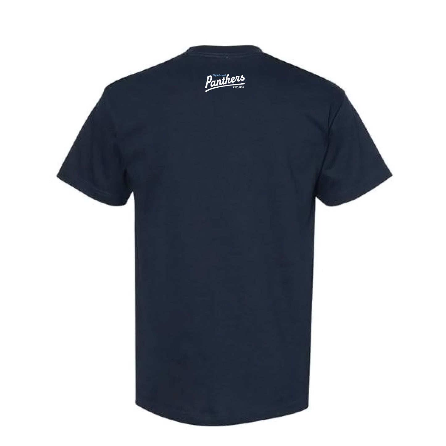 Pilgrim Panthers Logo Adult Tee (Navy)