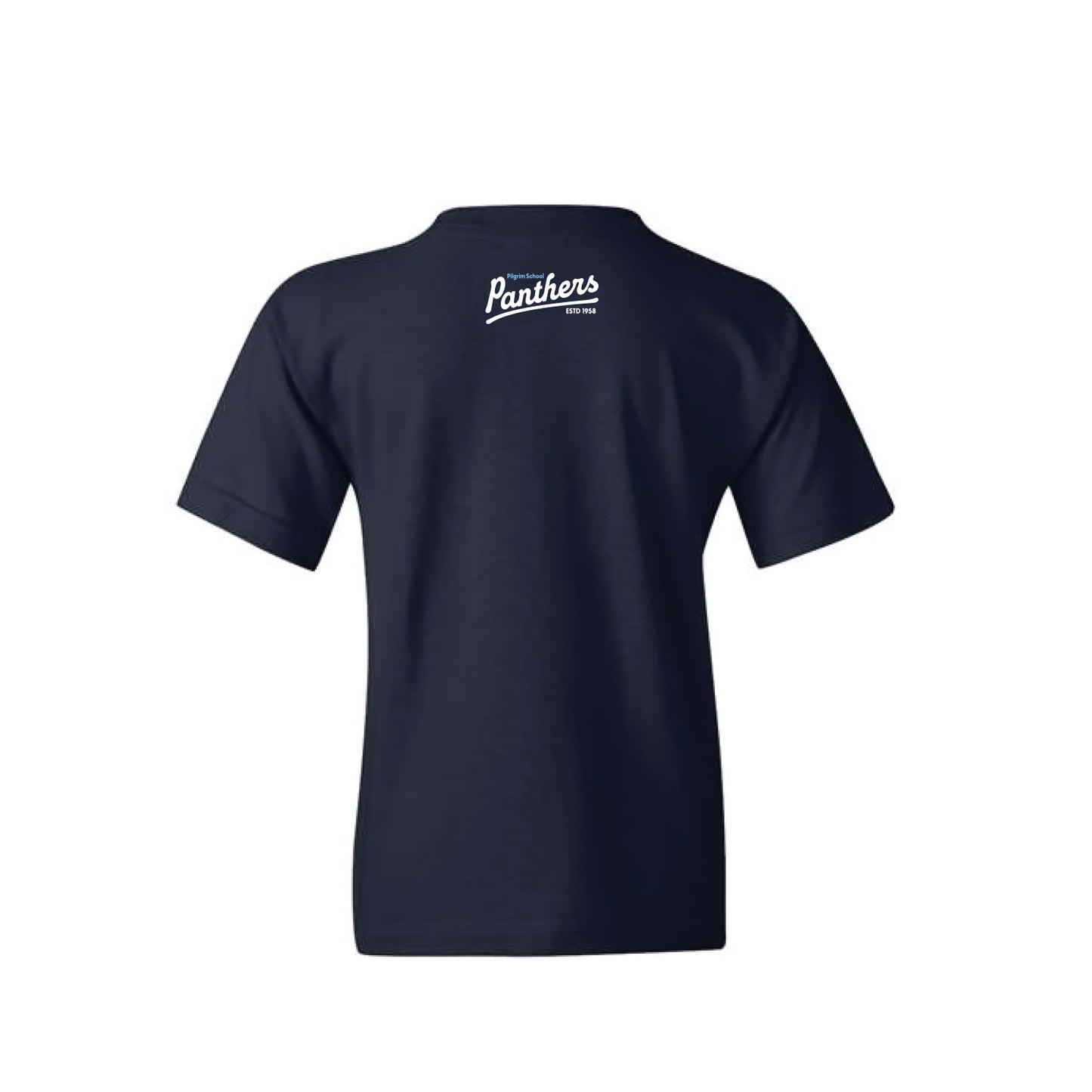 Pilgrim Panthers Logo Youth Tee (Navy)